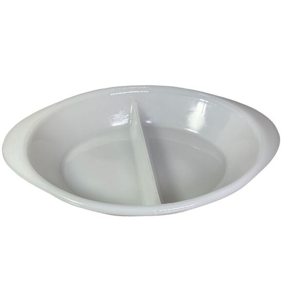 VTG Glasbake Atomic Starburst divided casserole dish with Atomic Starbust - Picture 4 of 6